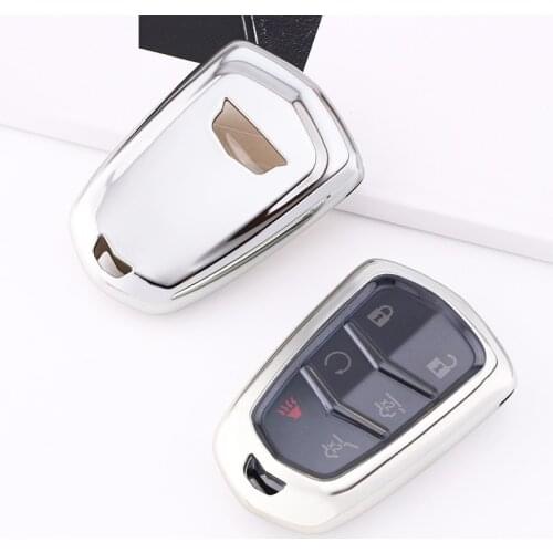 TPU Car Key Case Cover For Cadillac ESV Escalade CT6 CTS ATS XTS SRX 2015-2018 Car Accessories