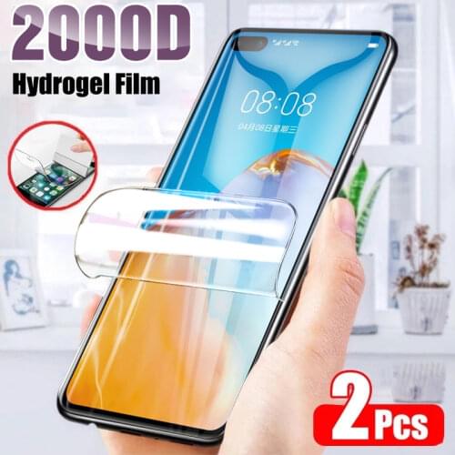 2Pcs Hydrogel Film Screen Protector For Huawei P30 P40 P20 Lite Pro P10 Plus P Smart 2019 Z For Mate 40 30 20 10 Film Full Cover