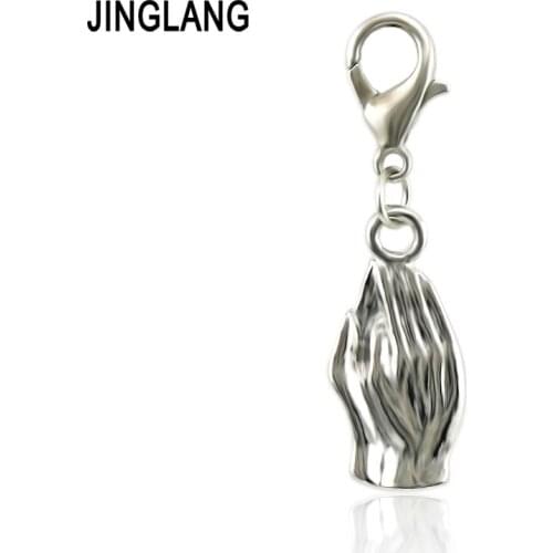 JINGLANG Hand Charms Pendant Jewelry Findings Accessories Fashion Jewelry Gift For Women Girl 50 Psc