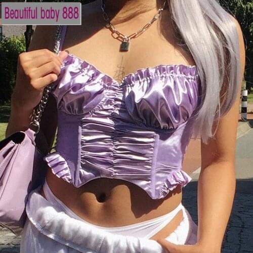 Meqeiss Harajuku pure Chiffon sleeveless crop tops women Elegant Ruffle camisole 2021 fashion leisure tees mujer Slim tank tops