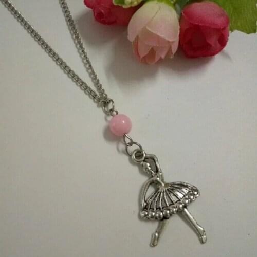 Fashion Jewelry Summer style Vintage "Beautiful Dancing Girl"Charms Multicolor beads Pendant Statement Necklace Gift X313