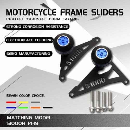 Motorcycle CNC Aluminum Falling Protection Frame Sliders Crash Protector For BMW S1000RR S 1000 RR S1000 RR S 1000RR 2015-2017