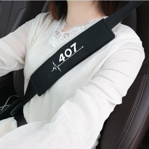 1PAIR For Peugeot 407 407 sw Seat Belt Shoulder Pad Seatbelt Covers Pads