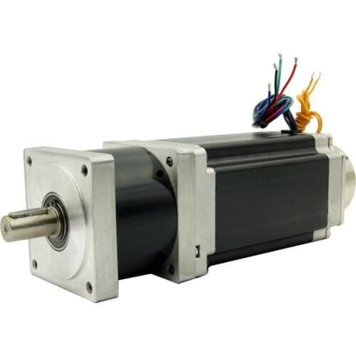 NEMA34 stepper motor 12N.m(1715oz-in) with brake and Planetary gearbox 4:1/5:1/10:1/16:1/20:1/25:1/40:1/50:1/100:1 reducer ratio