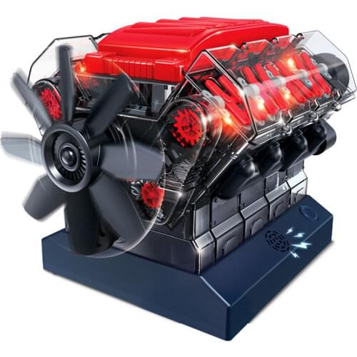New Simulation Engine Toy V8 Model Kits Puzzle Engines Toys Children Adult Toys High Tech Eight-Cylinder Car Engine Model Toy