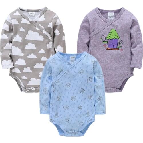 2021 Autumn Brand New Newborn Infant Kids Clothing Baby Girls Boys Causal Bodysuits Long Sleeve Cartoon Jumpsuits Outfit 0-12M