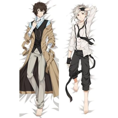 Japan Anime Bungo Stray Dogs Dakimakura Nakajima Atsushi Body Bedding Pillow Covers Otaku Cosplay Huggable Pillowcase Home Decor