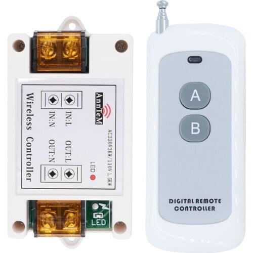 433Mhz Wireless Remote Control Switch AC 85V ~ 250V 110V 220V 1CH Relay Receiver Module + RF Transmitter For Light Garage Door