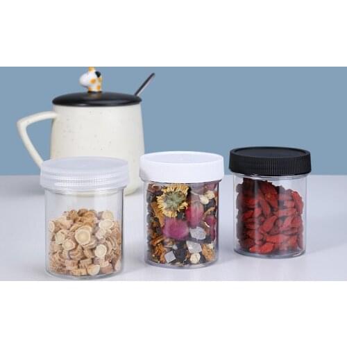 Empty 120ML Plastic Jar with Screw cap Clear Container for Beans Candy Cereal Cookies High Quality Storage Container 10PCS/lot