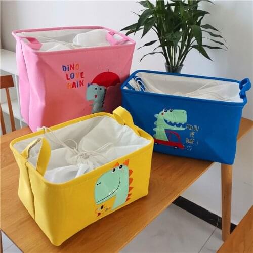 Fabric Storage Basket Clothes Folding Storage Box For Nursery Underwear Toy Organizer Laundry Basket With Handle
