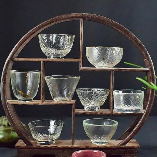 Japanese-style Handmade Hammered Glass Cup, Heat-resistant Shot Glass Kung Fu Tea Small Cups
