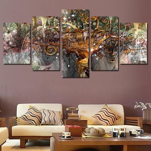 Light Luxury Flower Totem Abstract Decorative Painting Simple Style Modern Porch Living Room Corridor Study Room Hotel Painting