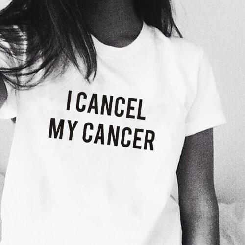 I cancel my cancer tees shirt sayings funny graphic tees women gifts thanksgiving t shirt women fashion tshirt ladies gift