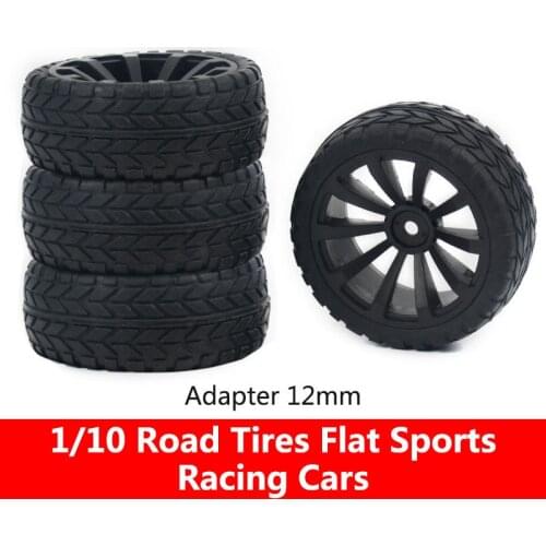 RC Car Parts 1/10 Remote Control Model Cars Road Tires Flat Sports Racing Drift Car Tire Wheels Wheel 94123