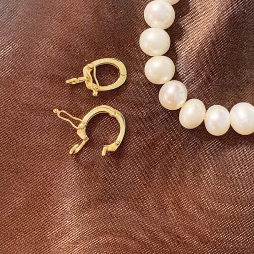 1pcs Pure 18K Yellow Gold Clasp AU750 Bracelet Clasp