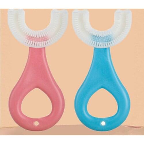 Infants U style Baby Toothbrush U Shape Children Fur Lazy Student Population with type Mouth Shape Brushing Teeth Clean