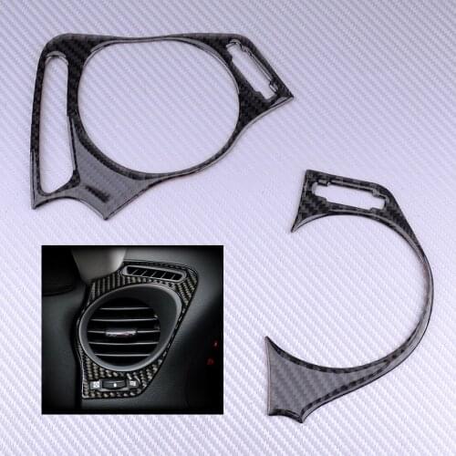 2pcs Carbon Fiber Black Side Air Vent Outlet Cover Trim Fit for LEXUS IS250 300 350 2006 2007 2008 2009 2010 2011 2012