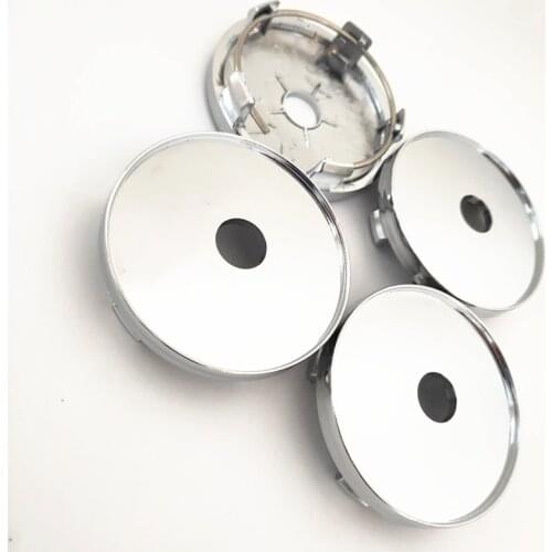 4 Pcs 60mm For Citroen Wheel Center Caps Emblems Rim Caps Hub Caps Badges Black/Silver