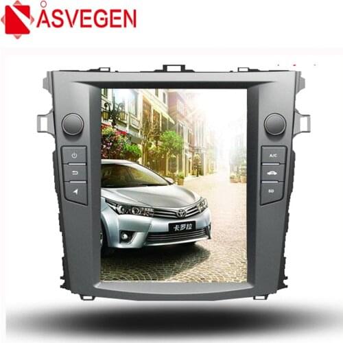 Asvegen 10.4'' Tesla Vertical Screen Android 6.0 Quad Core Car Multimedia DVD Player Stereo Radio For Toyota Corolla 2006-2013