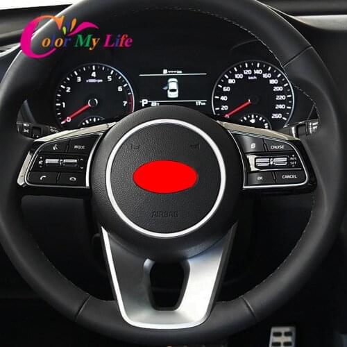 Car Accessories for Kia Sportage KX5 QL 2017-2020 Car Steering Wheel Panel Cover Circle Trim Ring Molding Decoration Car Styling