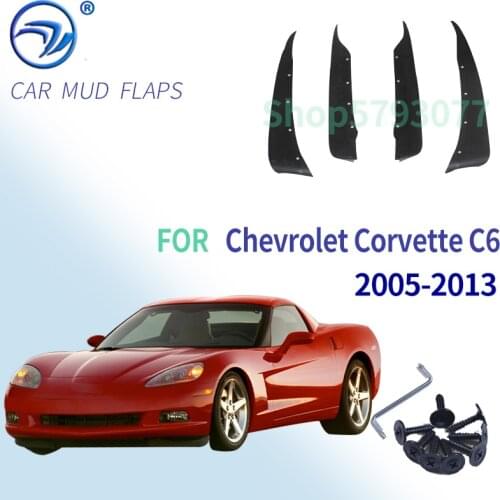 Car Fender Flares Mudguard Mud Flaps Splash Guard For Chevrolet Corvette C6 2005 2006 2007 2008 2009 2010 2011 2012 2013