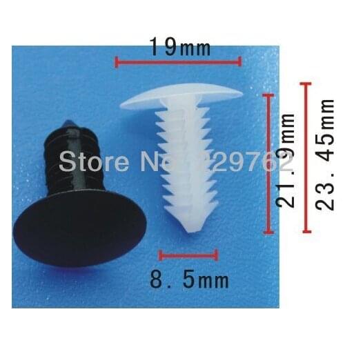 Free Shipping 100PCS Auto Plastic Retainers Car Fastener Rivet Clips Plastic Clips Snap Automotive Plastic Fastner Screw Clips