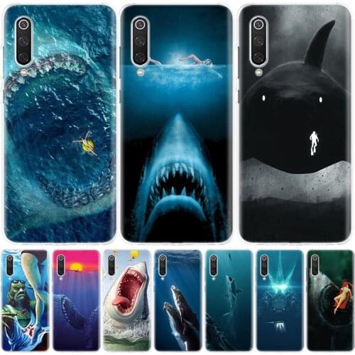 Ocean Monster Shark Swimming Phone Case for Xiaomi Redmi Note 10 Pro 10S 9S 9 8T 9 9A 9C Casing 8 7 7A 8A 6A 6 5 S2 K20 K30 4X C