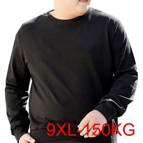 Spring autumn 9XL Bust 148cm men hoodie Plus size 5XL 6XL 7XL 8XL Loose sweatshirt men