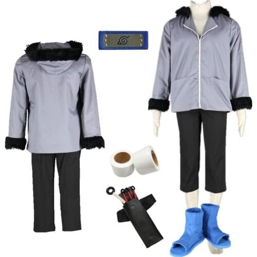Naruto cosplay Kiba Inuzuka Hooded jacket Cosplay Costume Halloween