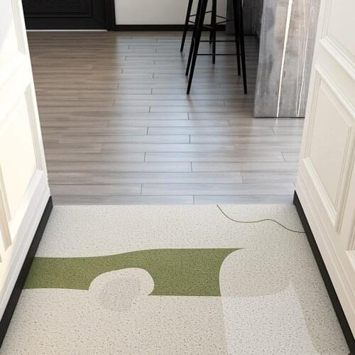 Door Mat Carpet Can Be Customized Kitchen Mat Bathroom Mat Hallway Entrance Door Mat PVC Anti-slip Freely Cuttable Mats Carpet