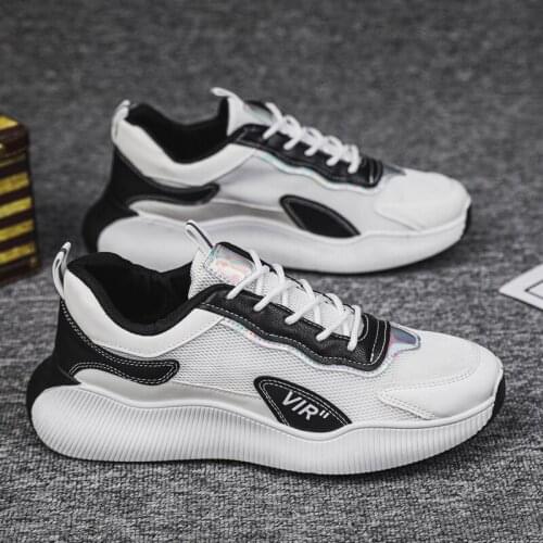 2021 Summer Mens Fashion Casual Mesh Sneakers Lightweight Breathable Non-slip Jogging Loafers Zapatillas Hombre Tenis Masculino