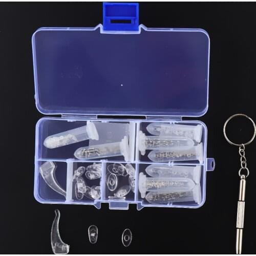Glasses Repair Kit Glasses Repair Set Plastic Washer Screws Nuts Perfect Tool For Glasses Jewelry Watches Repair Tools