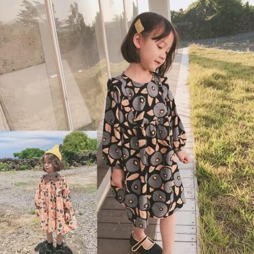 New fashion Spring and Autumn Girl Dress Long Sleeve Kids Clothes Girls Princess Dresses for Children Party Clothing Outfits Bab