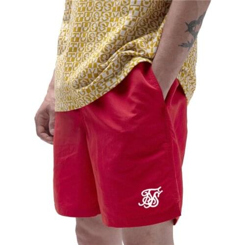 Casual Shorts 2021 Summer New Sports Cool Elastic Waist Shorts Mens Leisure Fitness Running Exercise Polyester Shorts