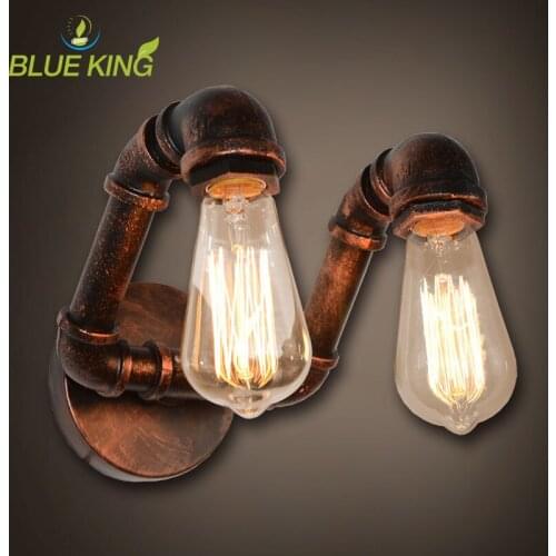 Industrial Retro wall lamps loft light personality bedroom corridor aisle bar club cafe restaurant lamp water pipe vintage lamps