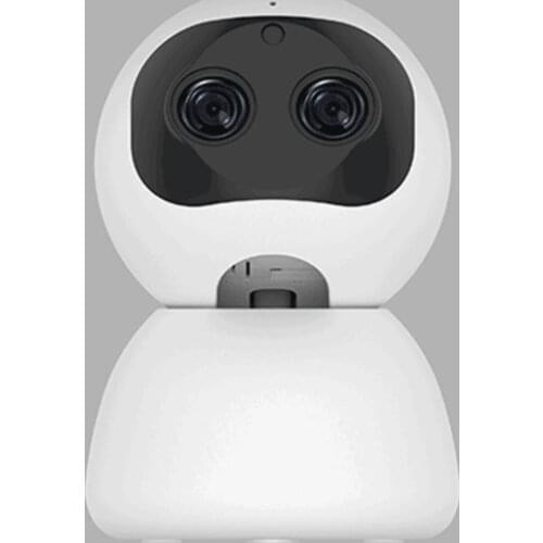PTZ 1080P high-definition binocular dual-lens IP camera, baby security surveillance camera, intelligent security alarm system