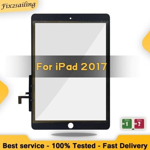 New Touch For iPad 9.7 2017 5th A1822 A1823 iPad5 Screen Outer Glass Panel Replacement Sensor 9.7 INCH Replacement