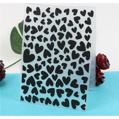 Heart Stamps Plastic Embossing Folder Template For Scrapbooking Photo Album Paper Card Making Decoration