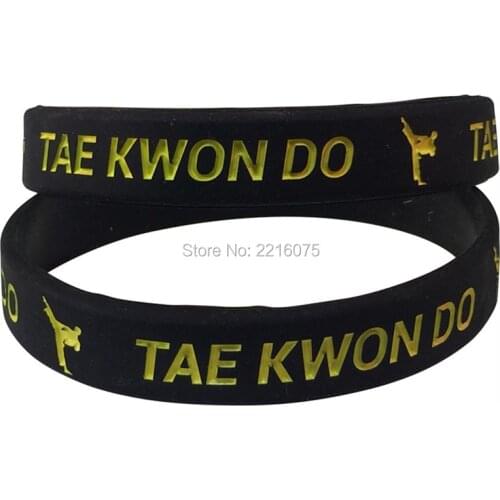 300pcs Tae Kwon Do wristband silicone bracelets free shipping by DHL A