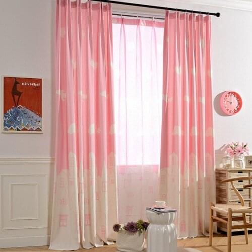 [Childlike Innocence] Modern Minimalist Cotton Printed Jacquard Window Curtains for Living Room Bedroom Study Curtains