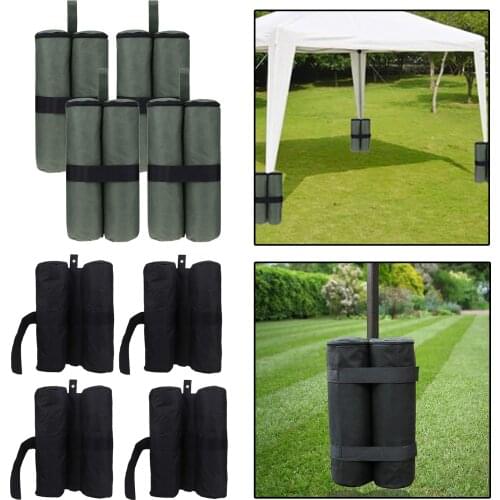 4Pcs 600D Oxford Cloth Weight Bags Anchor Sand Bags Weighted Feet Bag for up Canopy Instant Shelter Tent Outdoor