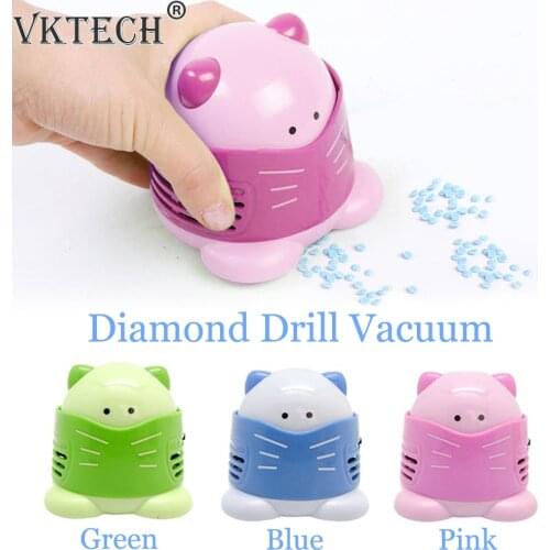 Diamond Painting Tools Drills Quicker Picker Organizer Mini Desktop Vacuum Cleaner for Spilled Cross Stitch Embroidery Kits