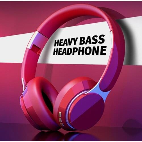 Universal Foldable Sports Wireless Headset FM Radio Headphone Support TF Bluetooth Headphone with Microphone HIFI Stereo