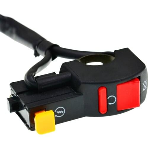 21-27MM Universal Motorcycle Handlebar Electric Starter Start Stop Control Switch Button ON/OFF For Dirt Bike ATV Scooter Moped