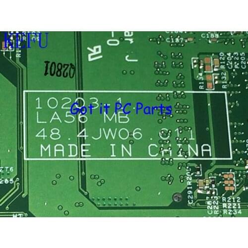 KEFU , stock, 0203-1 LA56 MB 48.4JW06.011 Suitable for Lenovo B560 Laptop motherboard Notebook PC (qualified OK)