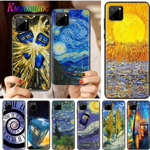 Van Gogh Tardis Silicone Cover For Realme V15 X50 X7 X3 Superzoom Q2 C11 C3 7i 6i 6s 6 Global Pro 5G Phone Case