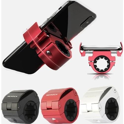Bicycle Phone Holder Adjustable for 22.2-31.8mm bike handlebar Mountain Bike Phone Clip Mount GPS Holder Navigation Accessories