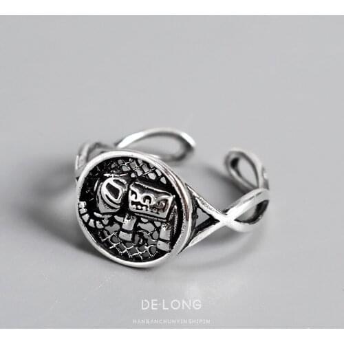 Ins Style Vintage Elephant Rings for Women Men Lover Finger Ring Minimalist Jewelry Boho Wholesale