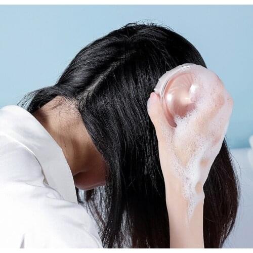 1PC Silicone Head Body Massager Shampoo Scalp Massage Brush Hair Washing Comb Body Shower Brush Bath Spa Slimming Massage Brush