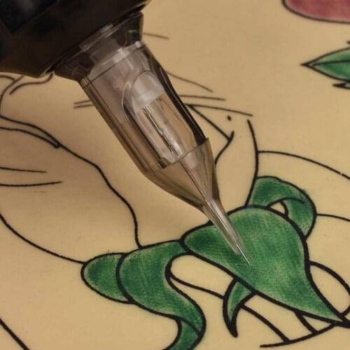 10Pcs Tattoo Needle Sanitary Transparent Stainless Steel Round Liner Round Tip Needle Aghi Cartucce Fodera Rotonda Del Tatuaggio